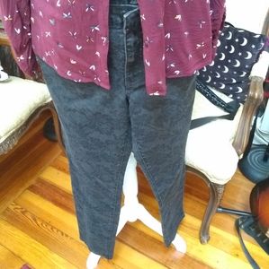 Vintage Jacquard Black Jeans